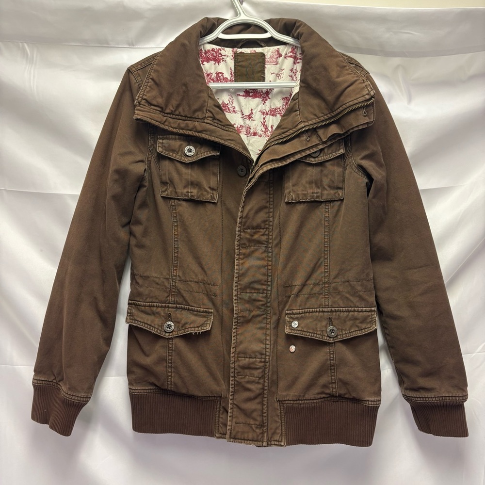 TNA Chocolate Brown Utility Jacket